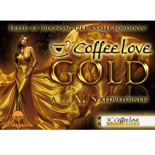 PLAKÁT- COFFEE LOVE GOLD
